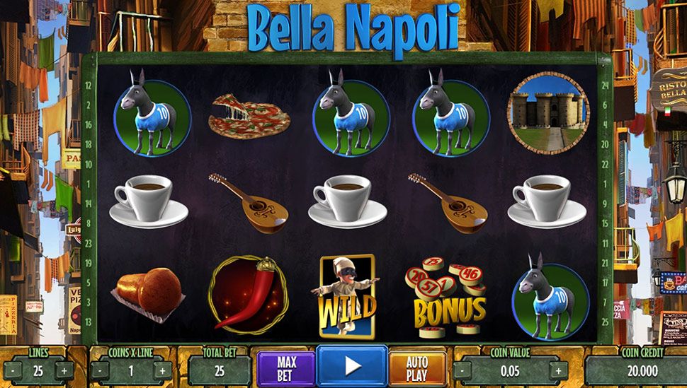 Bella Napoli Slot Simboli