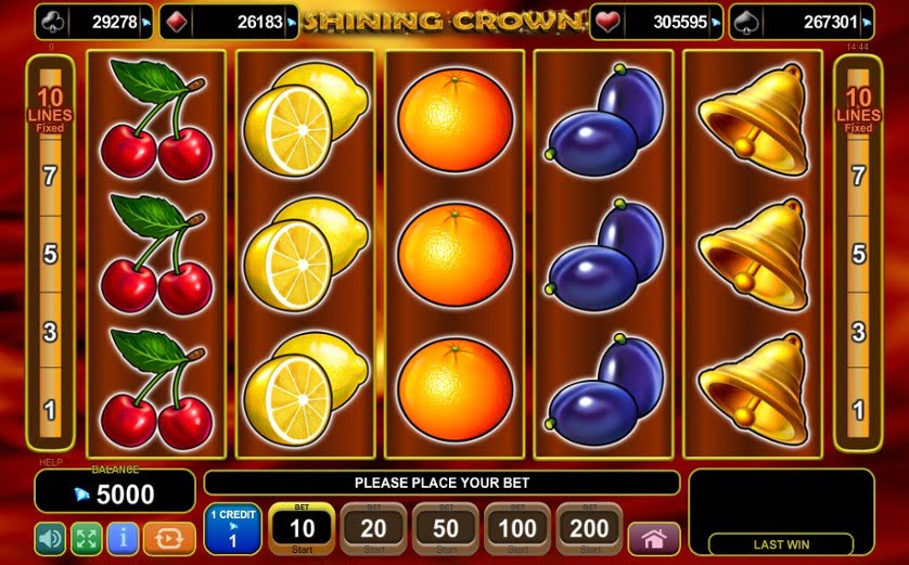 Shining Crown Simboli Slot